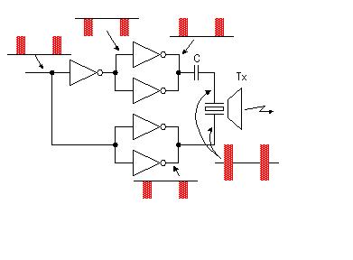 ultrasonic transducer driver amplifier circuit